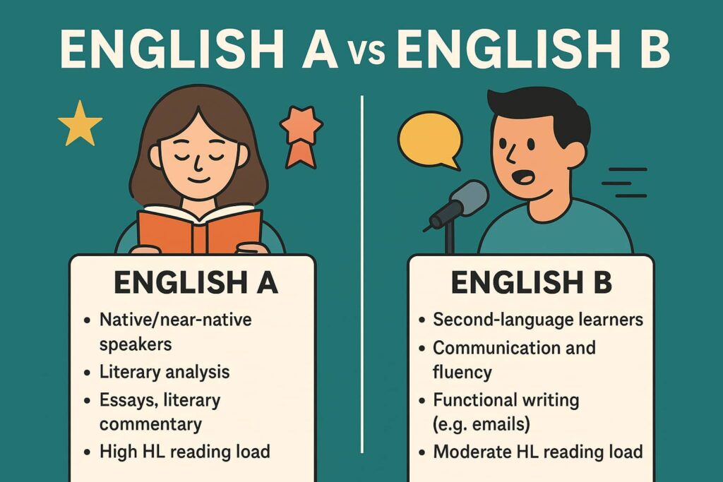 English A vs English B. What is the difference?